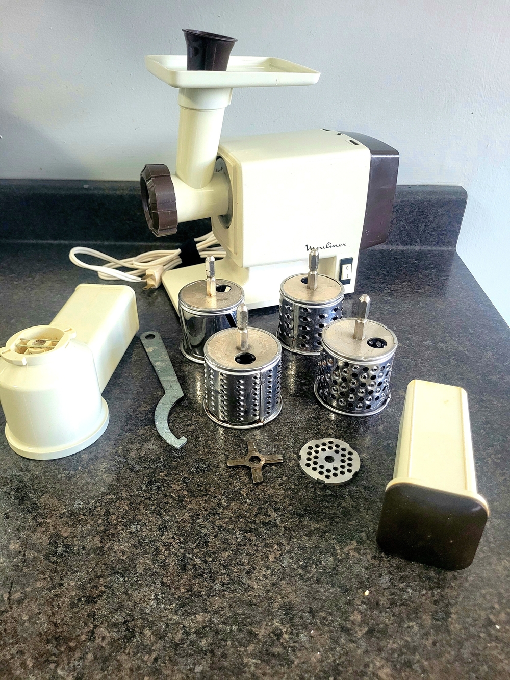 Vintage Moulinex Jeannette Electric Food Processor Grinder Model 244